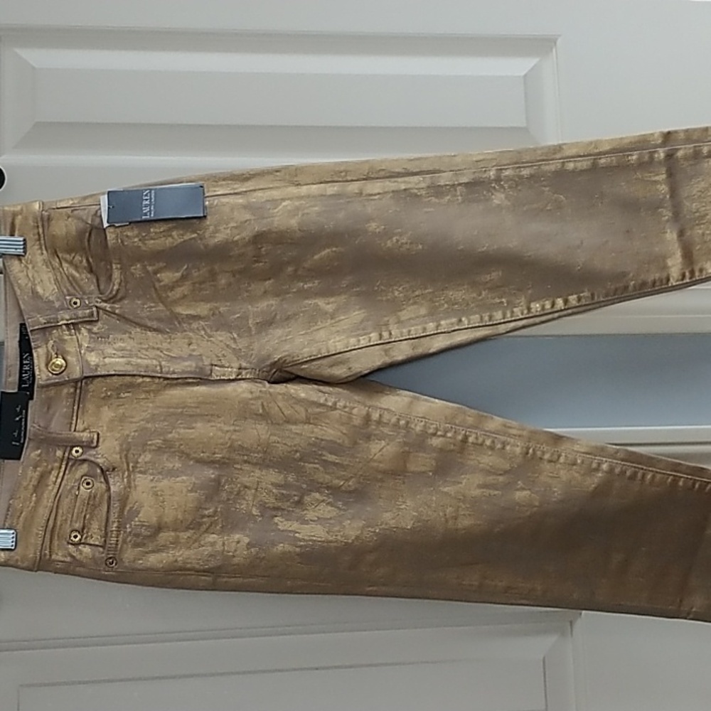 LAUREN Ralph Lauren Black Label Mid Rise Skinny Ankle Jeans Super Stretch sz 0 - Picture 3 of 15